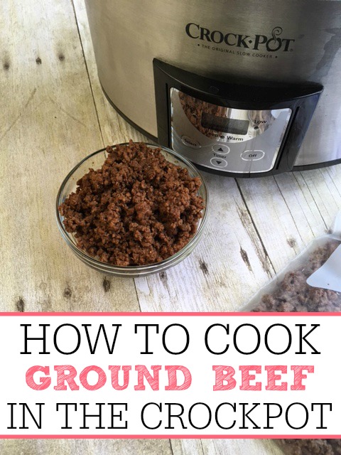 How To Cook Ground Beef In Crock pot - Frugally Blonde