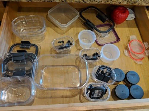 DIY Tupperware Organizer