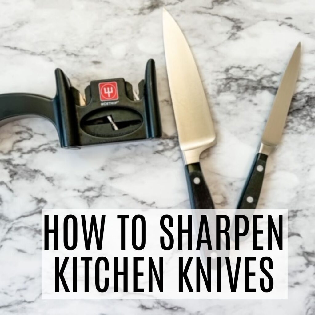 sharpening kitchen knives at home