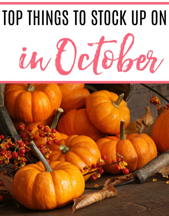 Top Things To Stock Up On in October Frugally Blonde