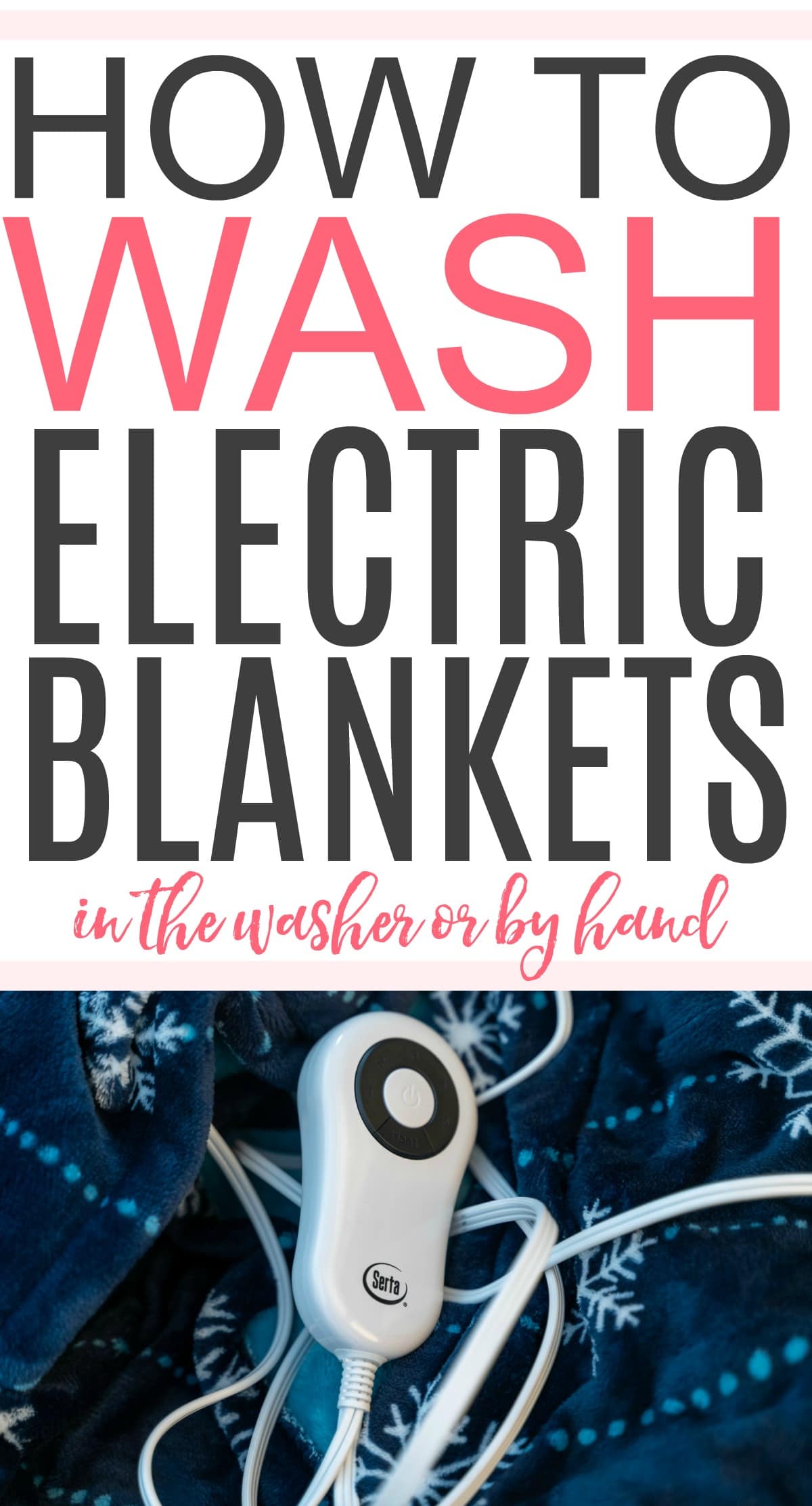 How To Wash An Electric Blanket - Frugally Blonde