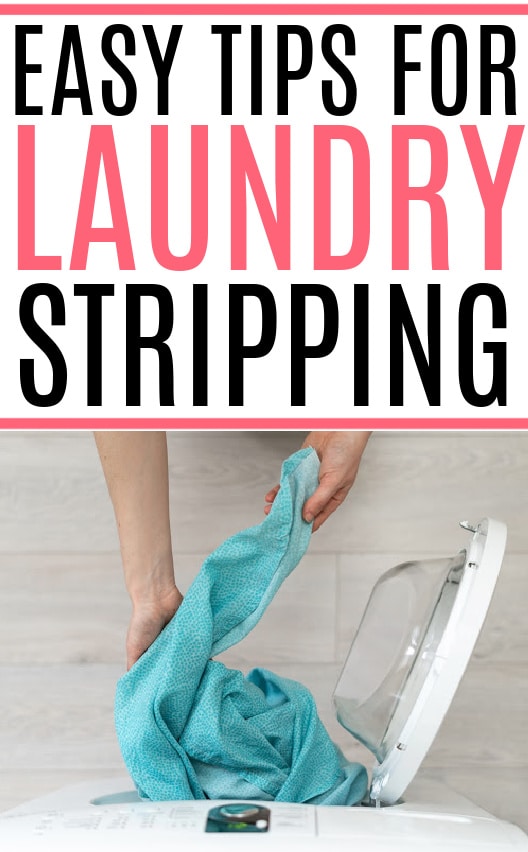 does laundry stripping remove stains