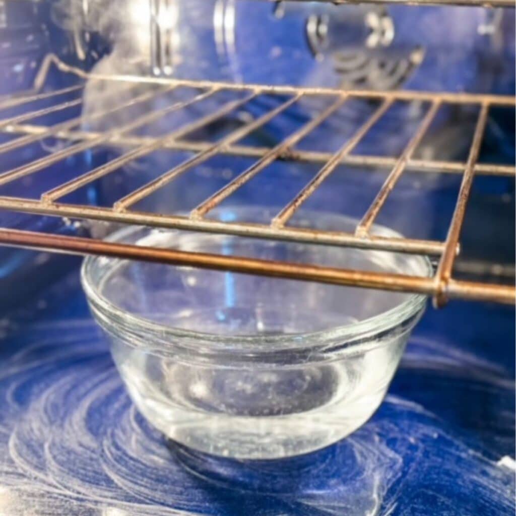 boiling water in the oven